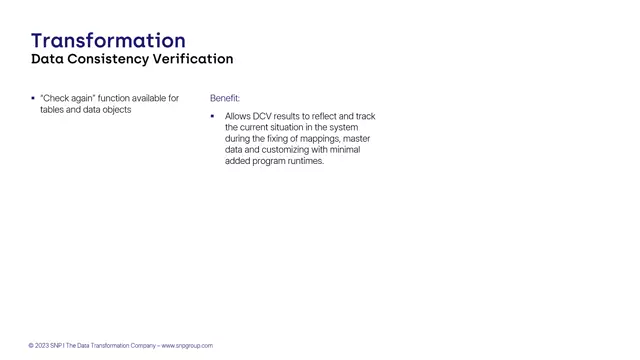 Data Consistency Verification | 