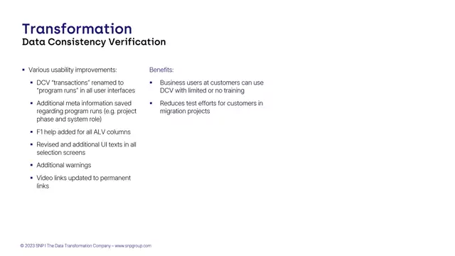 Data Consistency Verification | Various Usability Improvements