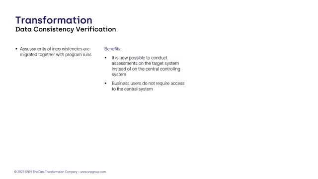 Data Consistency Verification | Migration of Assessments of Inconsistencies