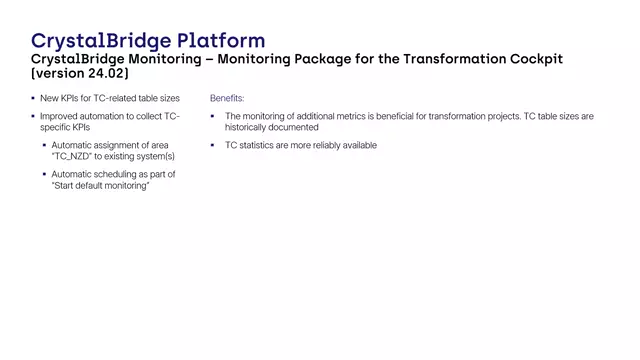CrystalBridge Monitoring | Monitoring Package for TC