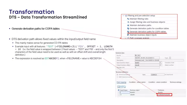 Data Transformation Streamlined | Automated Processing of COPA Tables