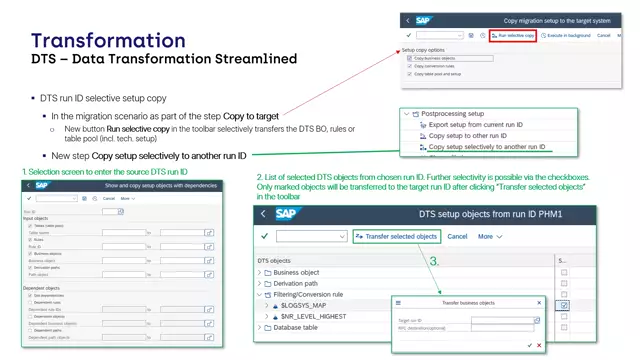 Data Transformation Streamlined | Copying Setup Between Two DTS Run IDs Selectively