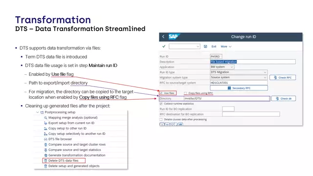 Data Transformation Streamlined | DTS Supports Data Transformation via Files
