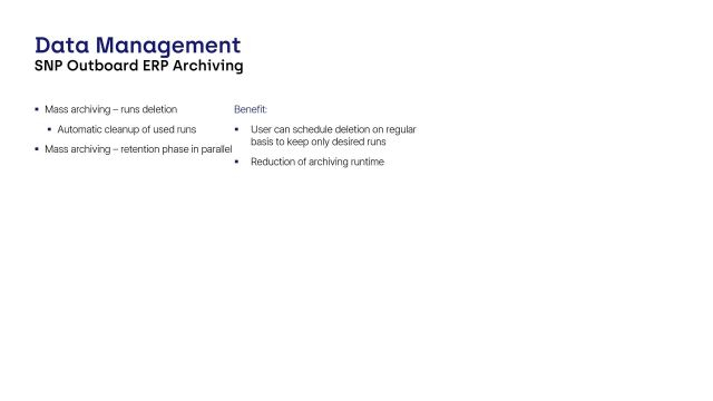 ERP Archiving | Mass Archiving - Runs Deletion - Retention Phase in Parallel