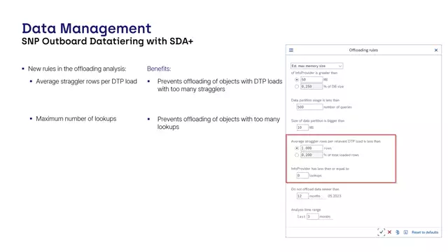 Datatiering | New Rules in the Offloading Analysis