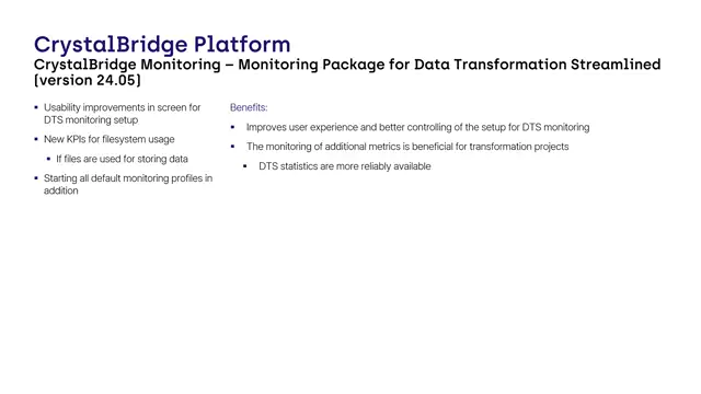 CrystalBridge Monitoring | Monitoring Package for Data Transformation Streamlined-