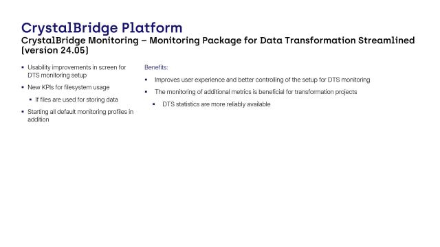 CrystalBridge Monitoring | Monitoring Package for Data Transformation Streamlined-