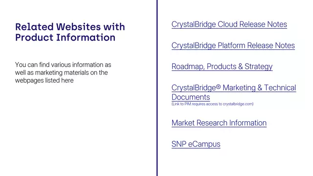 CrystalBridge Monitoring | Addtional Information