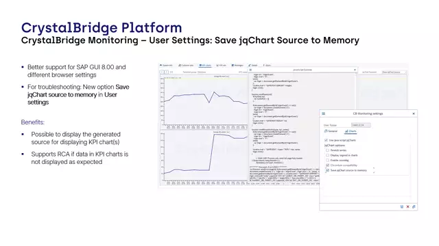 CrystalBridge Monitoring | New Option Save jqChart source to memory in User settings