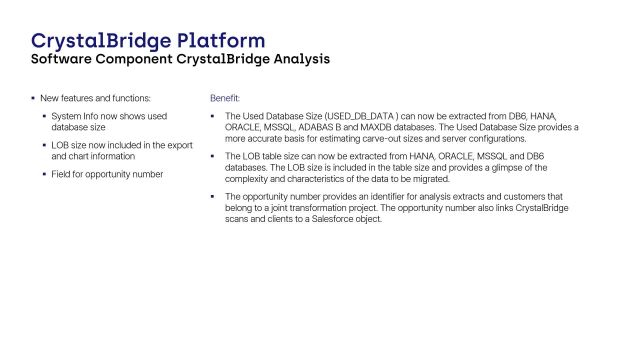 CrystalBridge Analysis | General Updates