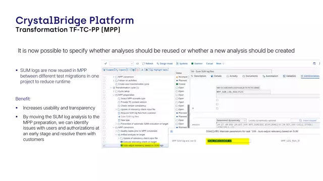 Migration Post-Processing | Reusing SUM Logs in MPP Between Different Test Migrations in One Project