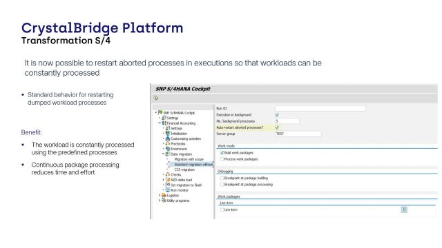 S/4HANA Cockpit | Standard Behavior for Restarting Dumped Workload Processes