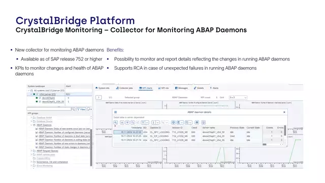 CrystalBridge Monitoring | Collector for Monitoring ABAP Daemons