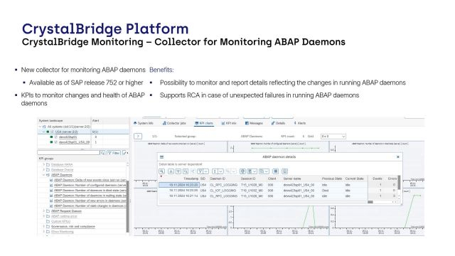 CrystalBridge Monitoring | Collector for Monitoring ABAP Daemons