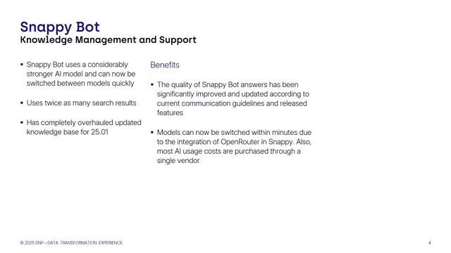 Snappy Bot | Improved Model and Answer Quality