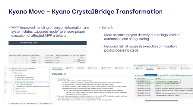 Migration Post-Processing | Improved Handling of Version Information and System Status “Upgrade mode”